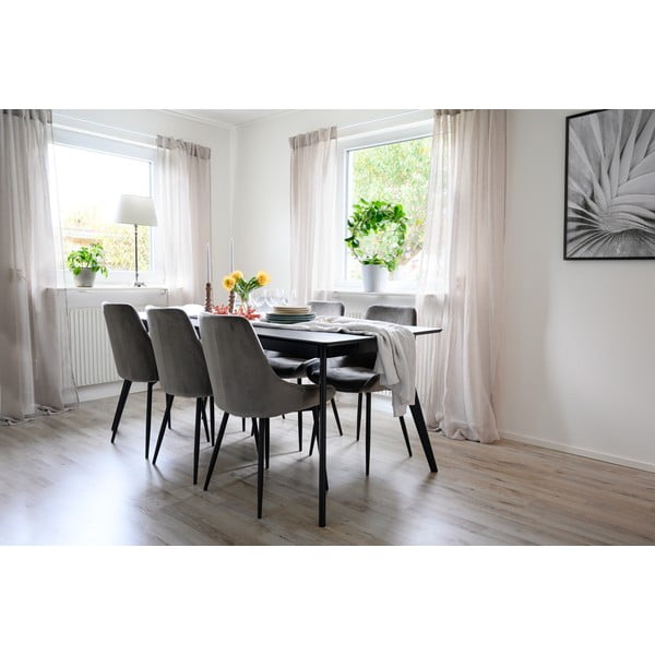 Rozkládací jídelní stůl s deskou v dekoru jasanového dřeva 90x190 cm Yumi – Rowico-image-2