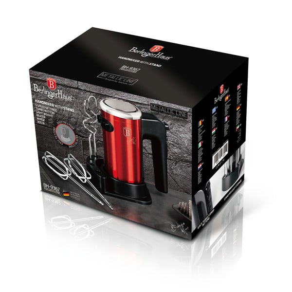 Ruční šlehač Burgundy Metallic Line - BerlingerHaus-image-2