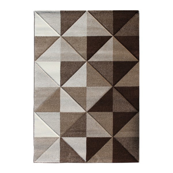 Hnědý koberec Tomasucci Optical, 140 x 190 cm