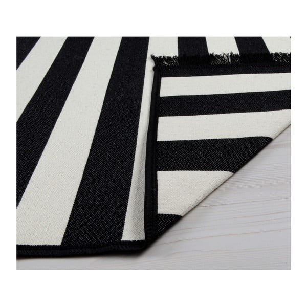 Černo-bílý oboustranný koberec Sentinus, 120 x 180 cm-image-2