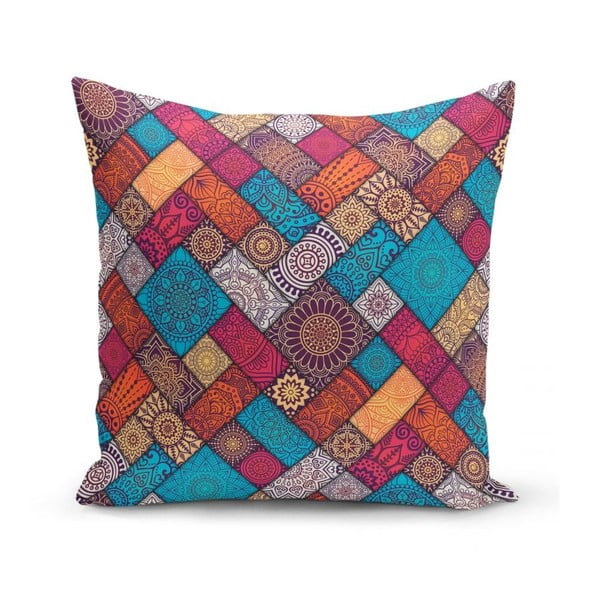 Povlaky na polštáře v sadě 4 ks 45x45 cm Mandala Tiles – Minimalist Cushion Covers-image-1