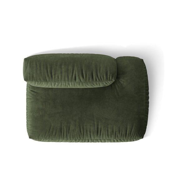 Zelený sametový modul pohovky (pravý roh) Martina – Micadoni -image-3