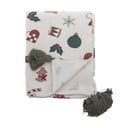 Bílá deka s vánočním motivem 130x160 cm Yule – Bloomingville