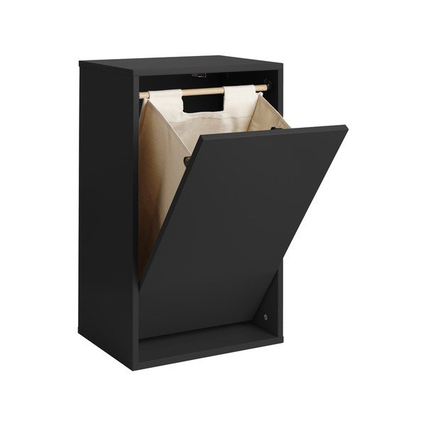 Černý nástěnný koš na prádlo Laundry Box – ReCollector