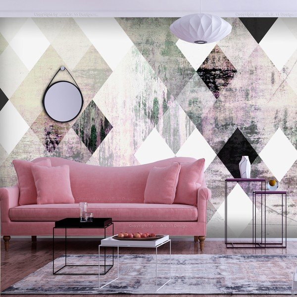 Velkoformátová tapeta Artgeist Rhombic Chessboard, 200 x 140 cm-image-1