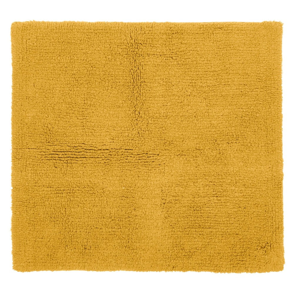 Okrově žlutá koupelnová předložka 60x60 cm Riva - Tiseco Home Studio