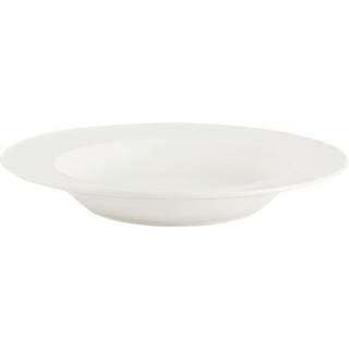 Bílý porcelánový hluboký talíř Mikasa Ridget, ø 22,5 cm