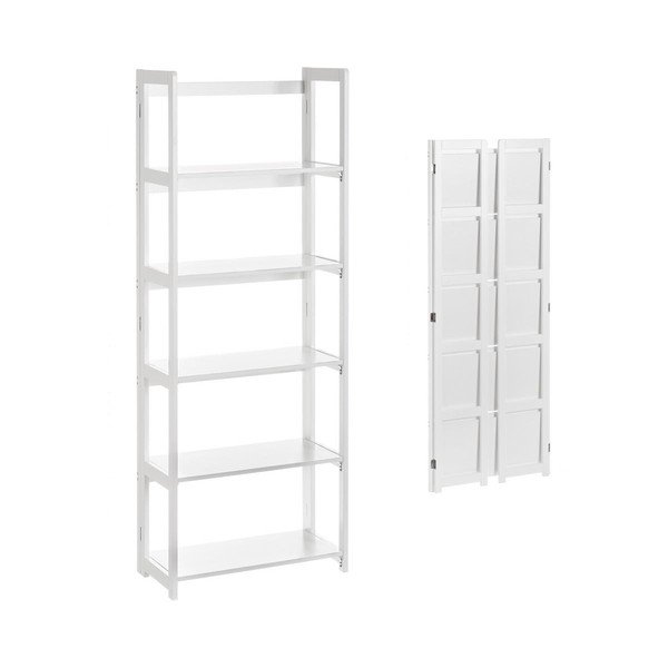 Bílý rozkládací regál 56x148 cm – Casa Selección-image-1