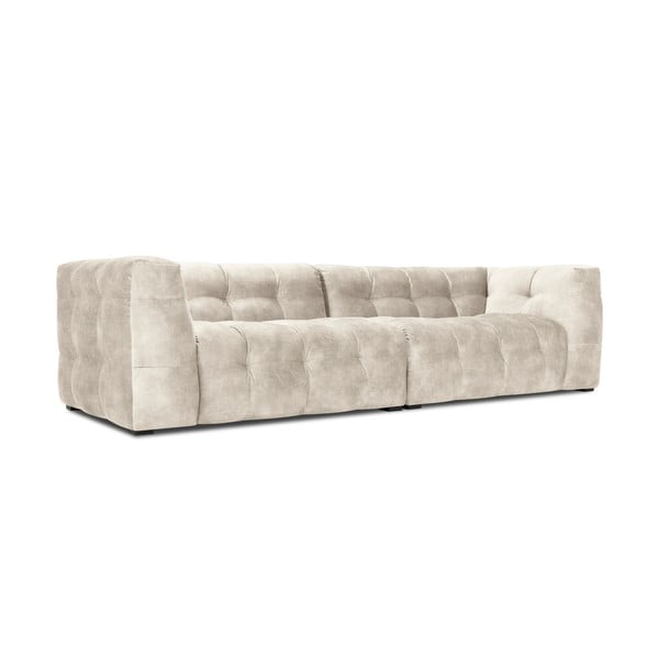 Béžová sametová pohovka Windsor & Co Sofas Vesta, 280 cm-image-3