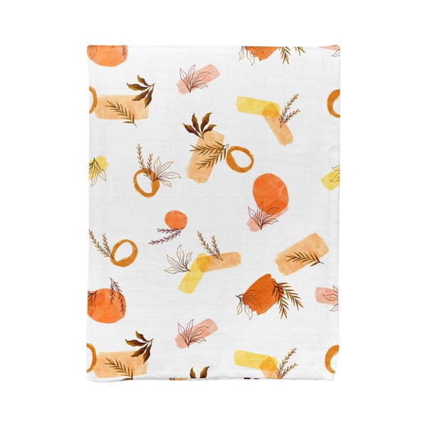 Bílá mušelínová dětská deka 75x100 cm Rhapsody – Mijolnir