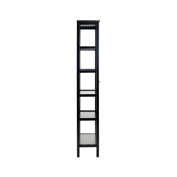 Černá vitrína Actona Eton, výška 210 cm-image-2