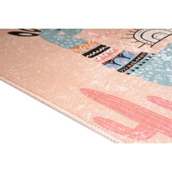 Růžový pratelný dětský koberec 160x230 cm Big Dreamer Camel – Vitaus-image-2