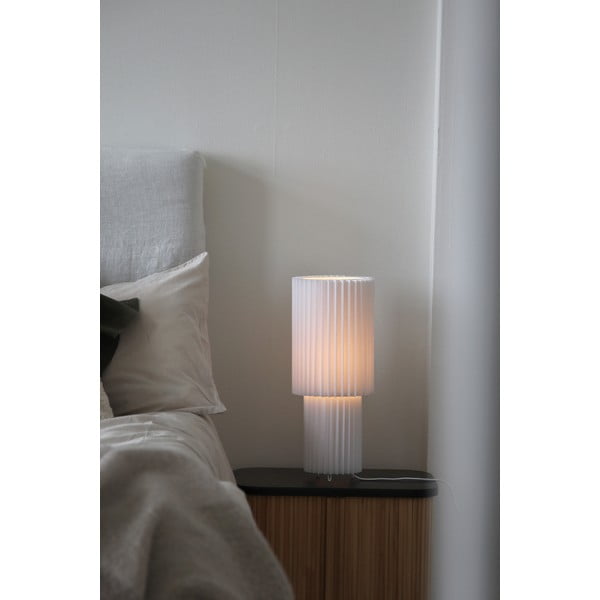Bílá stolní lampa s textilním stínidlem (výška 45 cm) Catis – Markslöjd-image-2