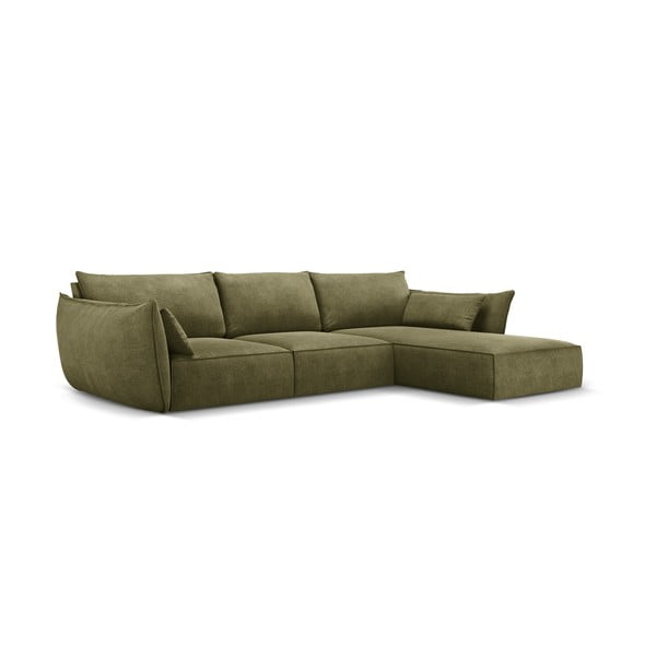 Zelená rohová pohovka (pravý roh) Vanda – Mazzini Sofas-image-2