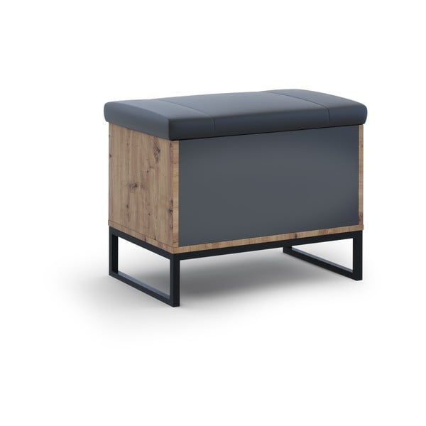 Botník v dekoru dubu s lavicí Olis - Cosmopolitan Design-image-4