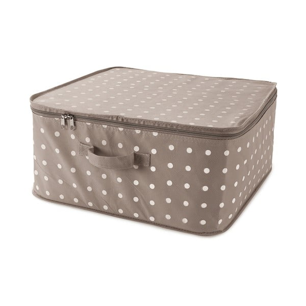 Béžový box na uložení oblečení Compactor Dots, 46 x 20,5 cm-image-2
