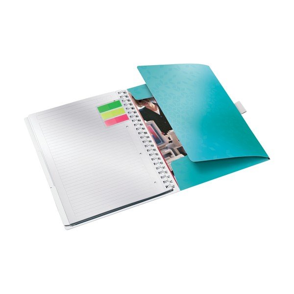 Tyrkysově modrý mobilní linkovaný blok Leitz, 80 stran-image-2