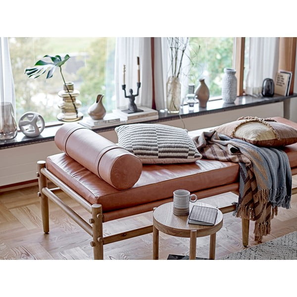 Krémový koberec s příměsí bavlny 150x210 cm Saxo – Bloomingville-image-1