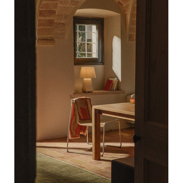 Béžová/slonovinová keramická stolní lampa (výška 45,5 cm) Odra – Kave Home-image-3