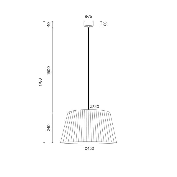 Černé závěsné svítidlo Sotto Luce Kami, ⌀ 45 cm-image-3