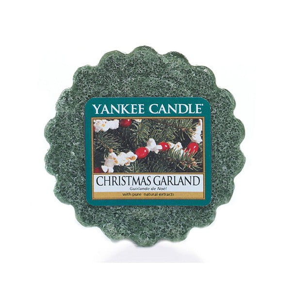 Vonný vosk do aromalampy Yankee Candle Vánoční Věnec,, doba trvání vůně až 8 hodin
