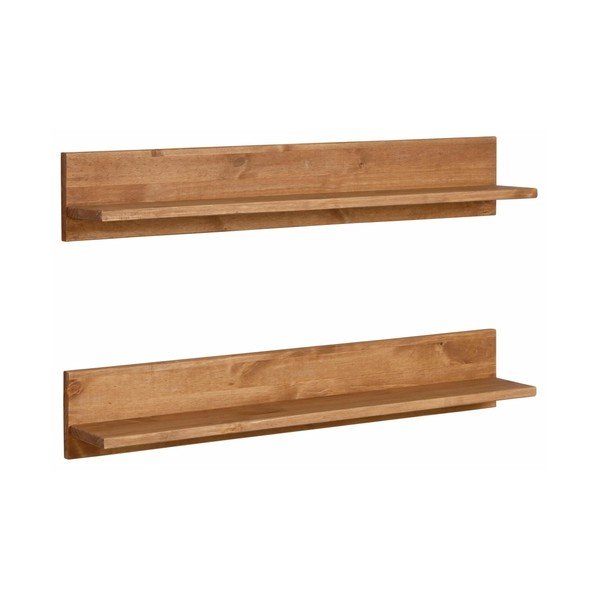 Nástěnná polička z masivního borovicového dřeva Støraa Salento-image-2