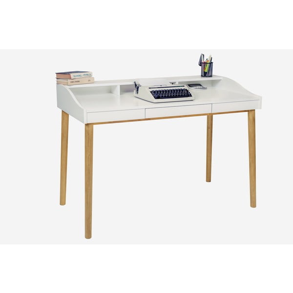 Pracovní stůl se sekretářem 60x120 cm Lindenhof – Woodman-image-4