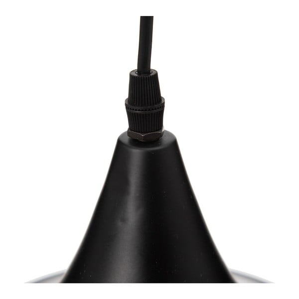 Černé závěsné svítidlo s kovovým stínidlem ø 36 cm – Ixia-image-2