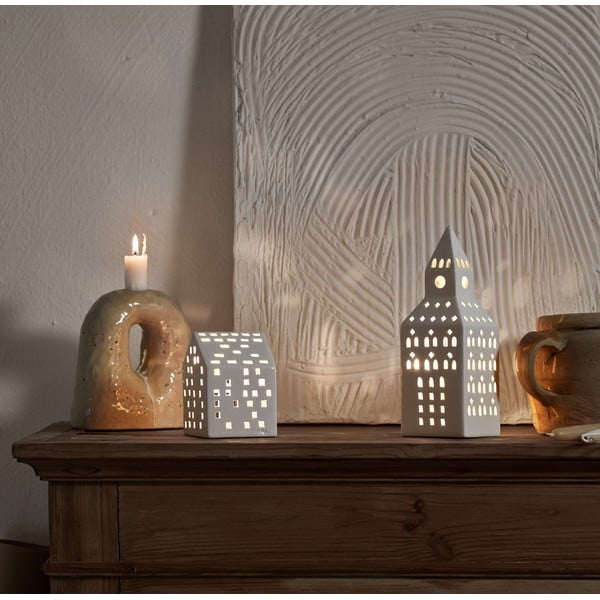Keramický svícen na čajovou svíčku Urbania Lighthouse Church Tower – Kähler Design-image-1