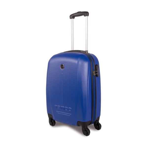 Tmavě modrý kufr na kolečkách Tempo, 50cm