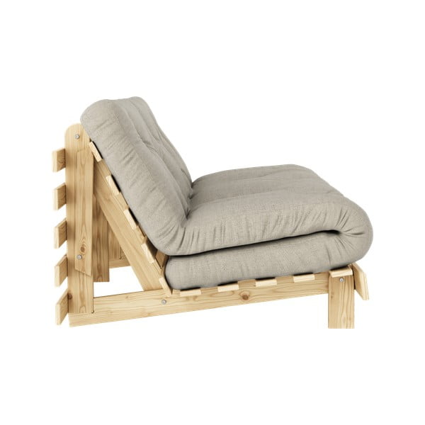 Šedobéžová lněná rozkládací pohovka 160 cm Roots – Karup Design-image-4