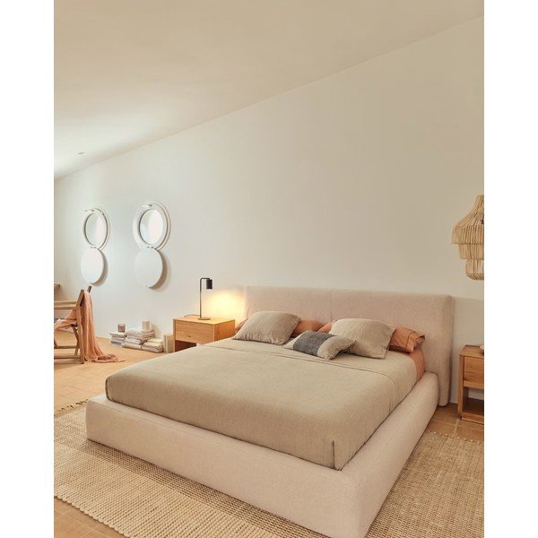 Povlak na polštář s příměsí lnu 50x30 cm Lorin – Kave Home-image-2