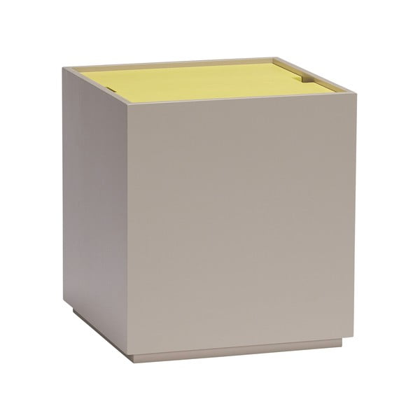 Žluto-šedá truhla z jasanového dřeva 40x45 cm Vault – Hübsch-image-2