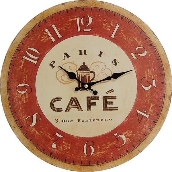 Nástěnné hodiny Paris Cafe