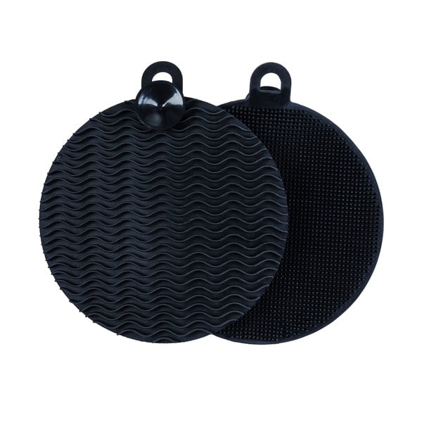 Sada 2 silikonových houbiček na mytí nádobí Wenko Black Outdoor Kitchen-image-2