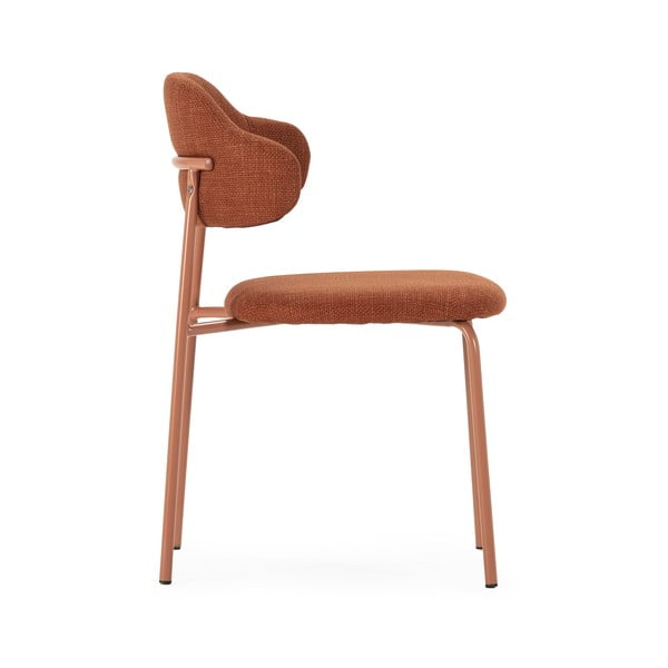 Jídelní židle v sadě v terakotové barvě 4 ks Adriel – Marckeric-image-3