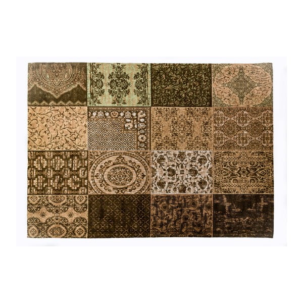 Hnědý koberec z bavlny Cotex Colorado, 120 x 180 cm