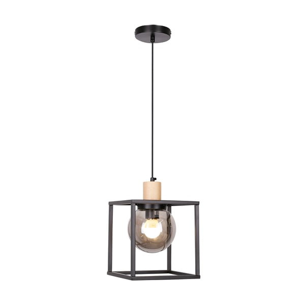 Černé závěsné svítidlo 19x19 cm Retro 2 – Candellux Lighting-image-1