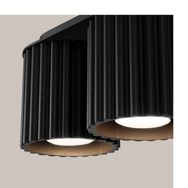 Černé kovové bodové svítidlo 10x21 cm Zora – Sollux-image-4