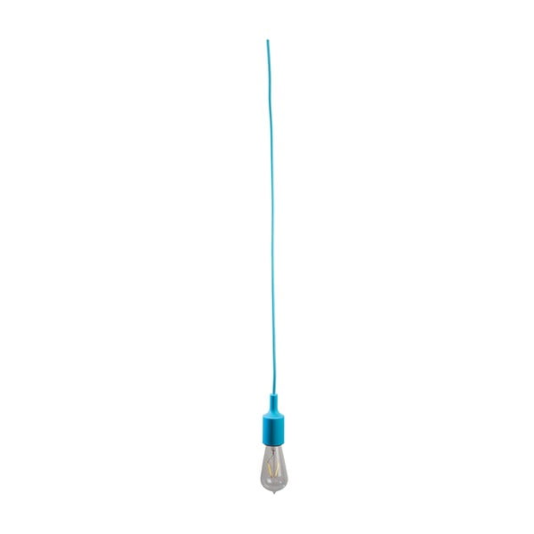 Textilní kabel s objímkou 1,5 m - světle modrý