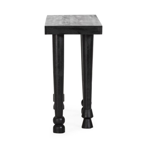 Černý konzolový stolek z mangového dřeva 40x130 cm Inaya – MOME-image-3