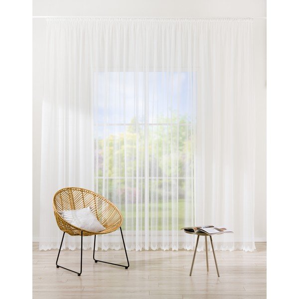 Bílá záclona 140x245 cm Como – Mendola Fabrics-image-1
