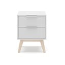 Bílý noční stolek Campus – Marckeric
