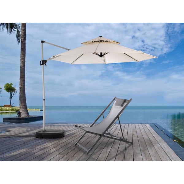 Bílý slunečník ø 350 cm Numana – Tomasucci-image-1