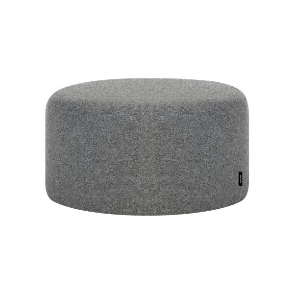 Šedý vlněný taburet Folk – noo.ma