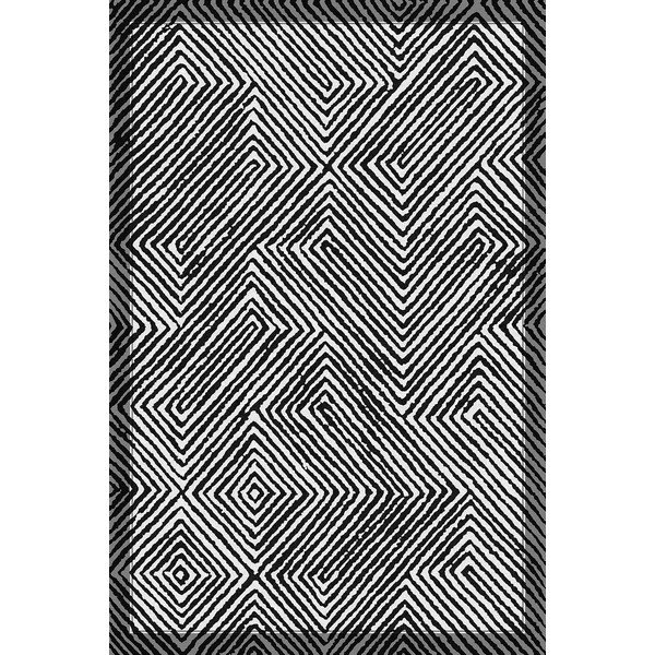 Černobílý pratelný běhoun 80x300 cm Rimio – Vitaus