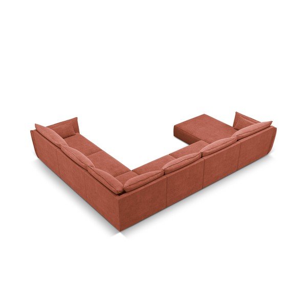 Červená rohová pohovka (pravý roh) Vanda – Mazzini Sofas-image-3