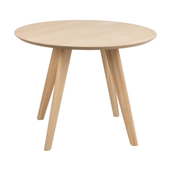 Kulatý jídelní stůl s deskou v dubovém dekoru ø 100 cm Townsville – Actona-image-2