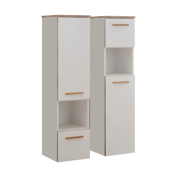 Bílá vysoká závěsná koupelnová skříňka 30x123 cm Set 931 - Pelipal-image-1