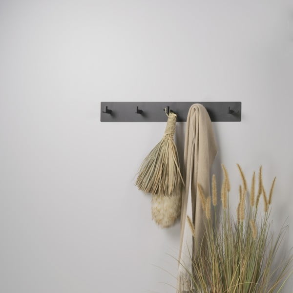 Černý kovový nástěnný věšák 70 cm Leatherman – Spinder Design-image-3